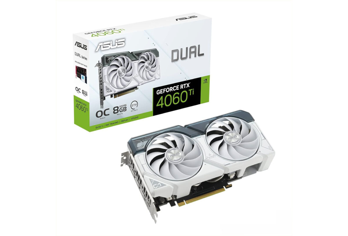 Asus Dual RTX 4060 White OC Edition 8GB Graphics Card
