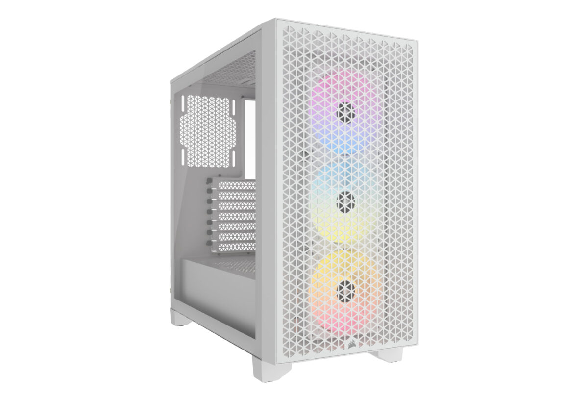 Corsair 3000D RGB Airflow Mid-Tower (ATX) Cabinet (White)