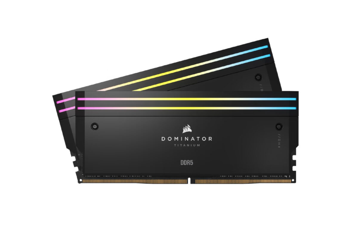 Corsair-Dominator-Titanium-RGB-DDR5-32GB-(16GBx2)-7200MHz-RAM-(Black) Corsair Dominator Titanium RGB DDR5 96GB (48GBx2) 6600MHz RAM (Black)