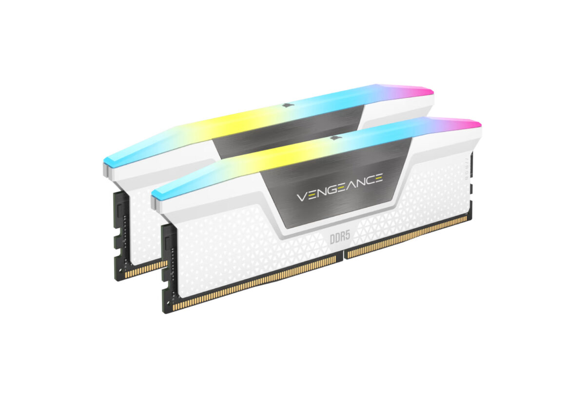 Corsair Vengeance RGB 32GB (16GBx2) DDR5 6400MHz Ram (White)