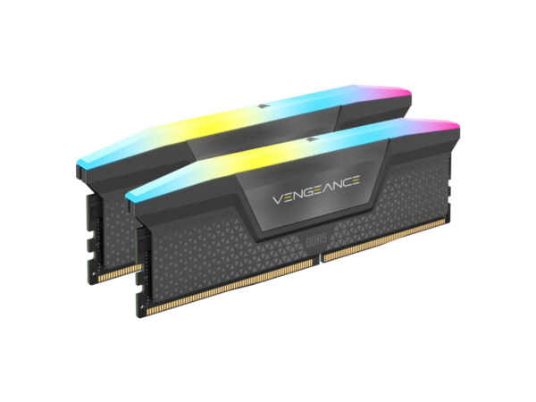 Corsair Vengeance RGB Series 64GB (32GBx2) DDR5 5600MHz Desktop Ram (Gray)