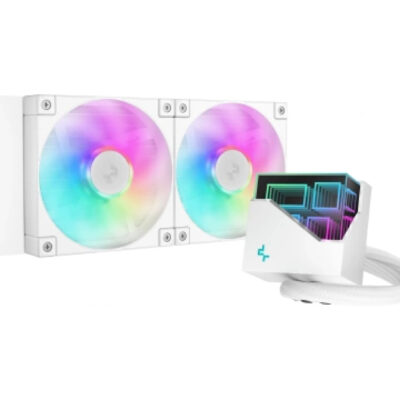 Deepcool LT240 WH ARGB CPU Liquid Cooler (White)