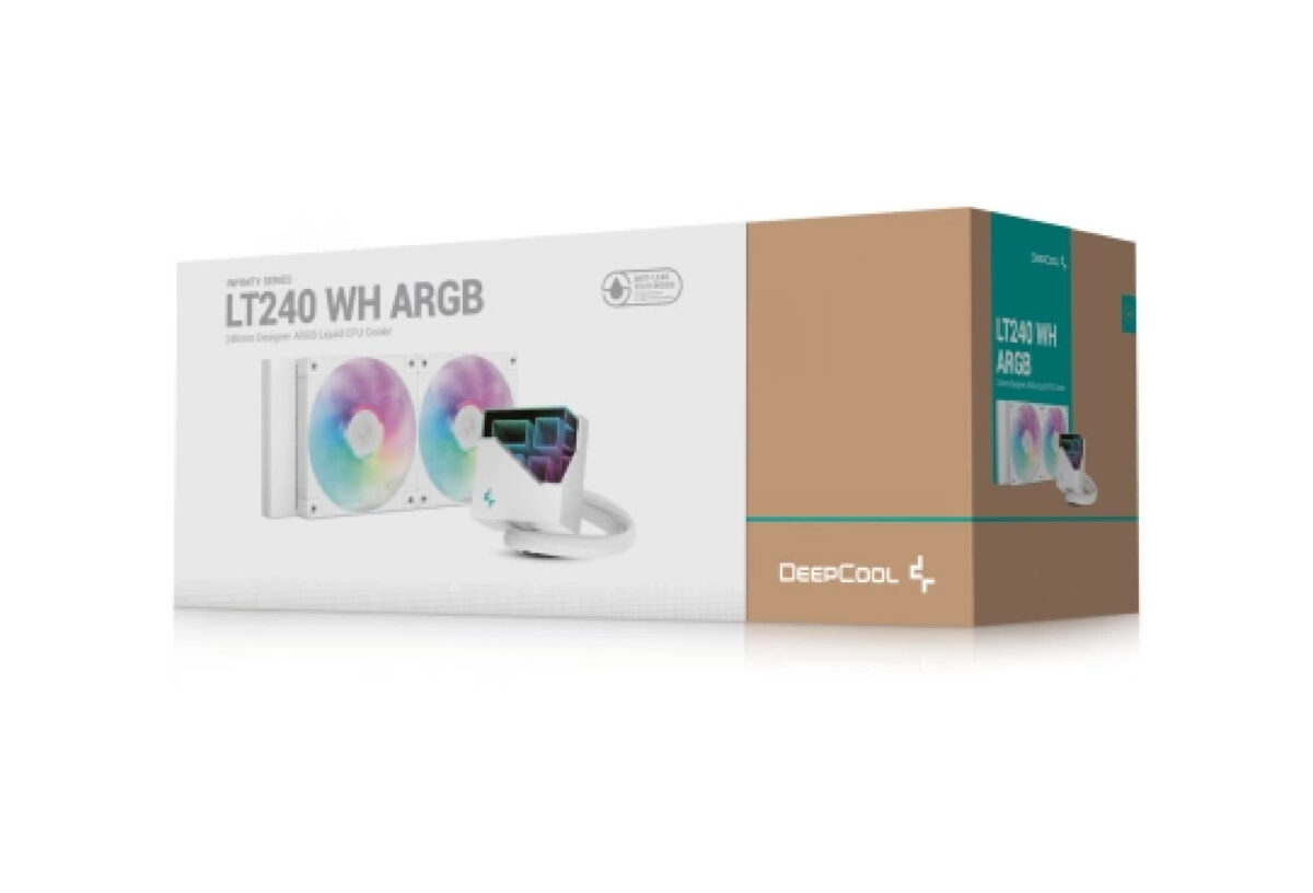 Deepcool LT240 WH ARGB CPU Liquid Cooler (White)