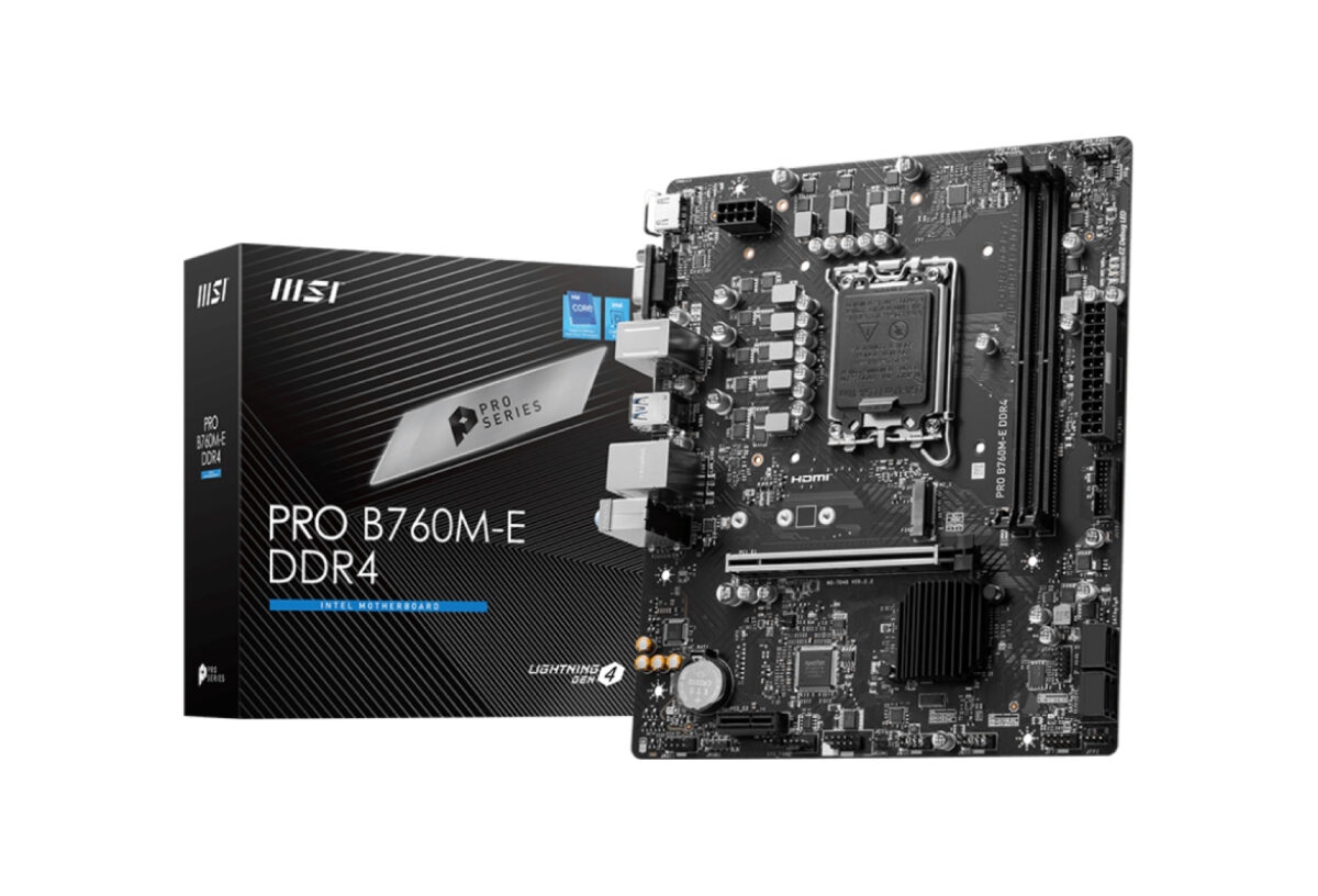 MSI Pro B760M-E DDR4 Motherboard