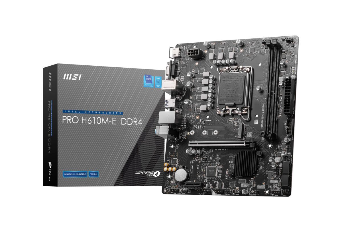 MSI Pro H610M-E DDR4 Motherboard