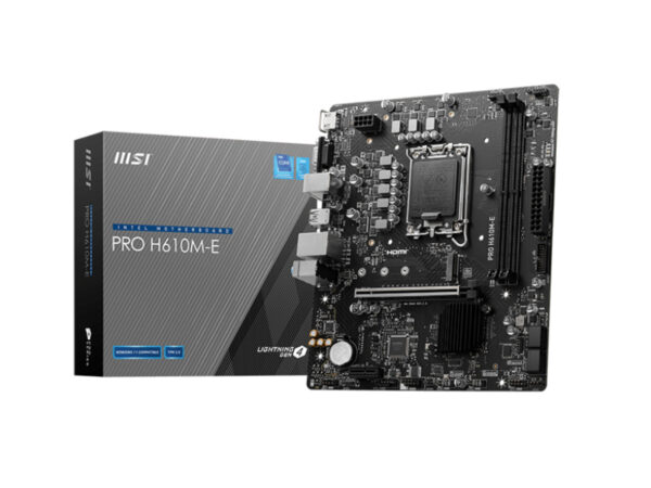 MSI Pro H610M-E DDR5 Motherboard