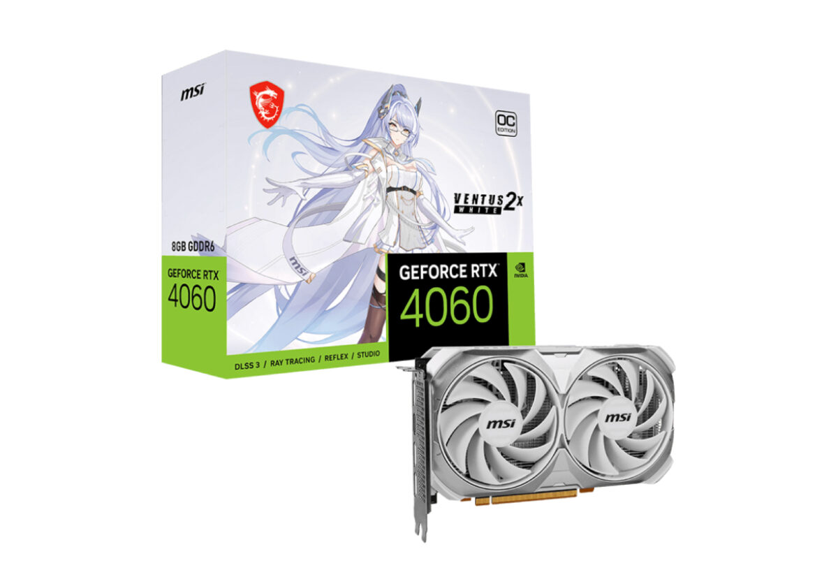 MSI RTX 4060 Ventus 2X White OC 8GB Graphics Card