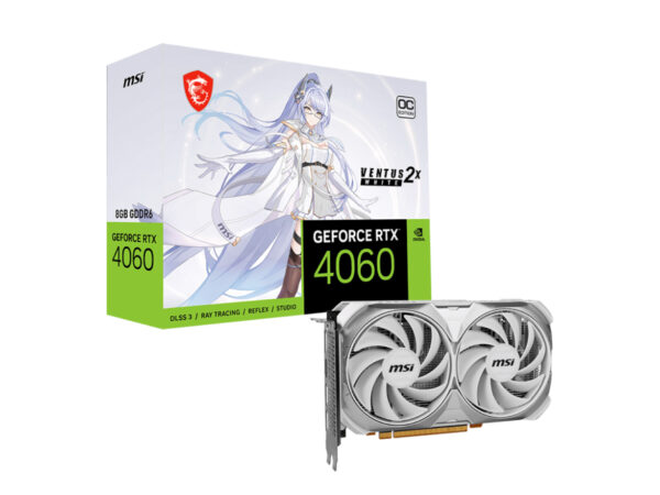 MSI RTX 4060 Ventus 2X White OC 8GB Graphics Card